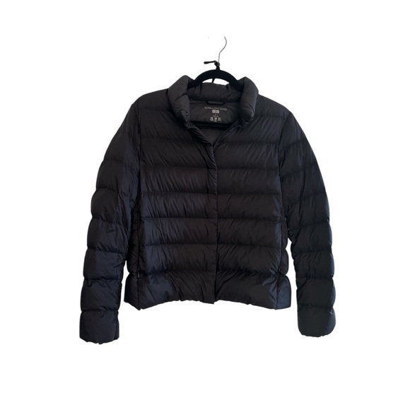 ULTRA LIGHT DOWN JACKET UNI QLO Black lightly worn, no holes or defects #002 - Picture 2 of 4